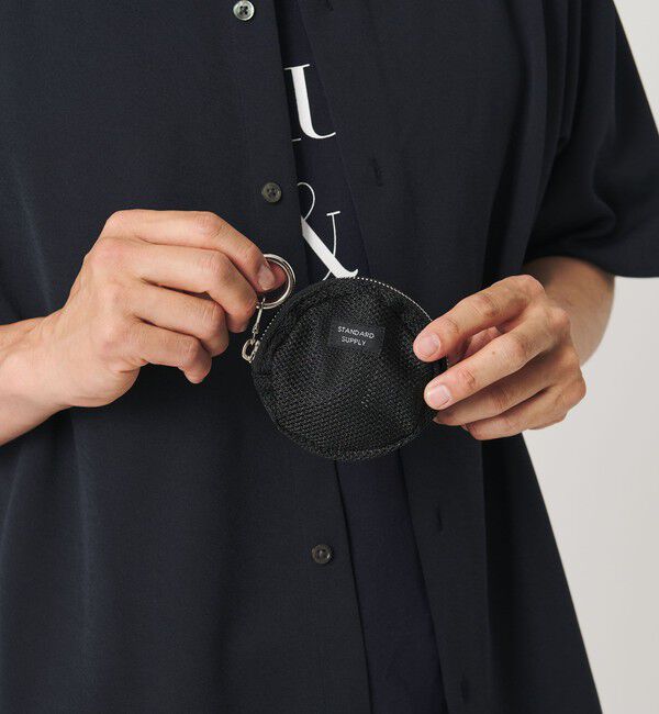 BEAUTY&YOUTH UNITED ARROWS「【別注】＜STANDARD SUPPLY＞ラウンド チャーム ポーチ」|ポーチ|BLACK