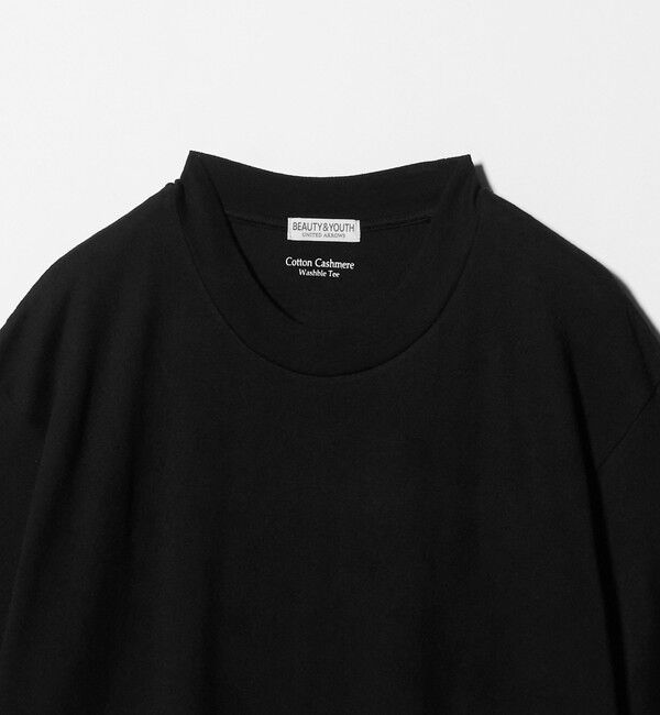 BEAUTY&YOUTH UNITED ARROWS「コットン カシミヤ クルーネック Tシャツ ウォッシャブル」|Tシャツ・カットソー|