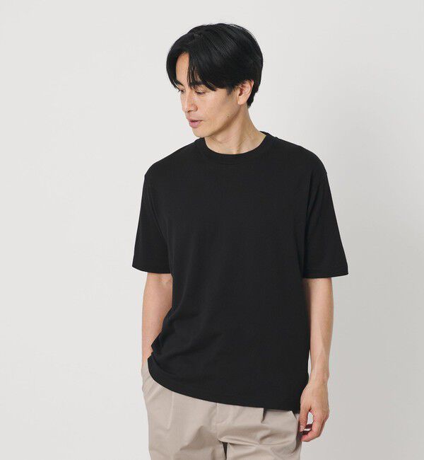 BEAUTY&YOUTH UNITED ARROWS「コットン カシミヤ クルーネック Tシャツ ウォッシャブル」|Tシャツ・カットソー|