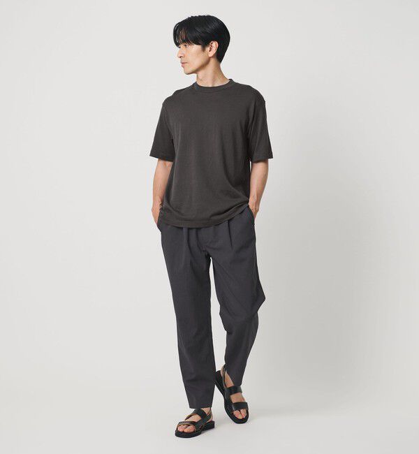 BEAUTY&YOUTH UNITED ARROWS「コットン カシミヤ クルーネック Tシャツ ウォッシャブル」|Tシャツ・カットソー|