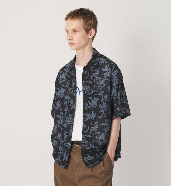 BEAUTY&YOUTH UNITED ARROWS「ロンシャン シアー キャンプカラー シャツ GRANDE型」|シャツ・ブラウス|BLACK