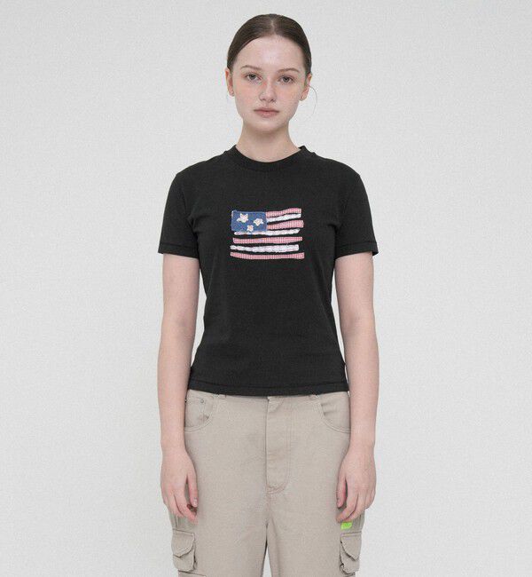NICE WEATHER「＜PETER＞USA FLAG Tシャツ」|Tシャツ・カットソー|