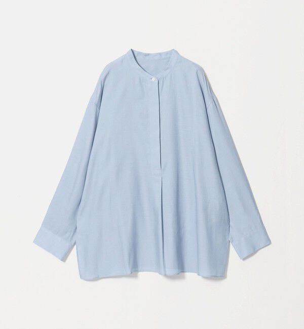 BEAUTY&YOUTH UNITED ARROWS「キュプラコットン スキッパー ブラウス」|シャツ・ブラウス|LT.BLUE