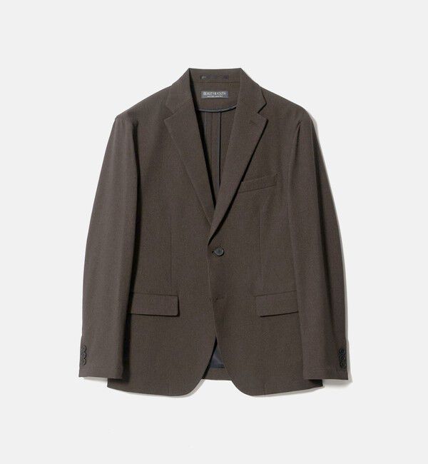 BEAUTY&YOUTH UNITED ARROWS「リサイクル ポリエステル 2B ジャケット セットアップ対応 ヨコストレッチ ウォッシャブル」|テーラードジャケット|