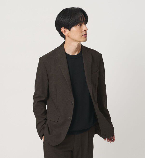 BEAUTY&YOUTH UNITED ARROWS「リサイクル ポリエステル 2B ジャケット セットアップ対応 ヨコストレッチ ウォッシャブル」|テーラードジャケット|