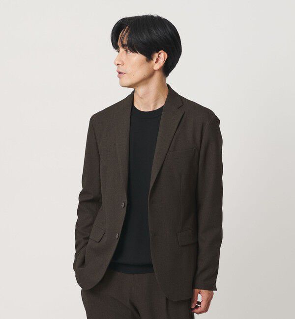 BEAUTY&YOUTH UNITED ARROWS「リサイクル ポリエステル 2B ジャケット セットアップ対応 ヨコストレッチ ウォッシャブル」|テーラードジャケット|