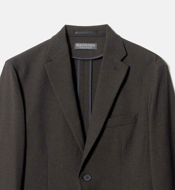 BEAUTY&YOUTH UNITED ARROWS「リサイクル ポリエステル 2B ジャケット セットアップ対応 ヨコストレッチ ウォッシャブル」|テーラードジャケット|