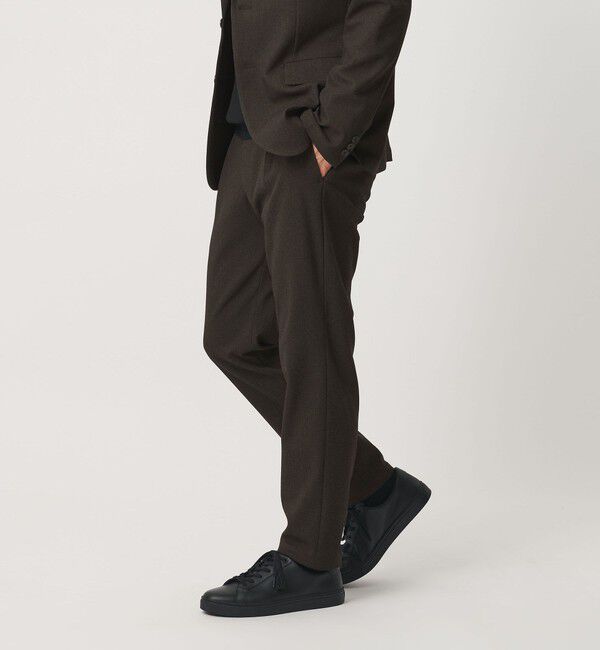 BEAUTY&YOUTH UNITED ARROWS「リサイクル ポリエステル 1プリーツ テーパード パンツ NO.3 セットアップ対応 ヨコストレッチ ウォッシャ」|チノ|