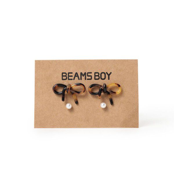 BEAMSBOY「リボン ピアス セット」|その他|BROWN