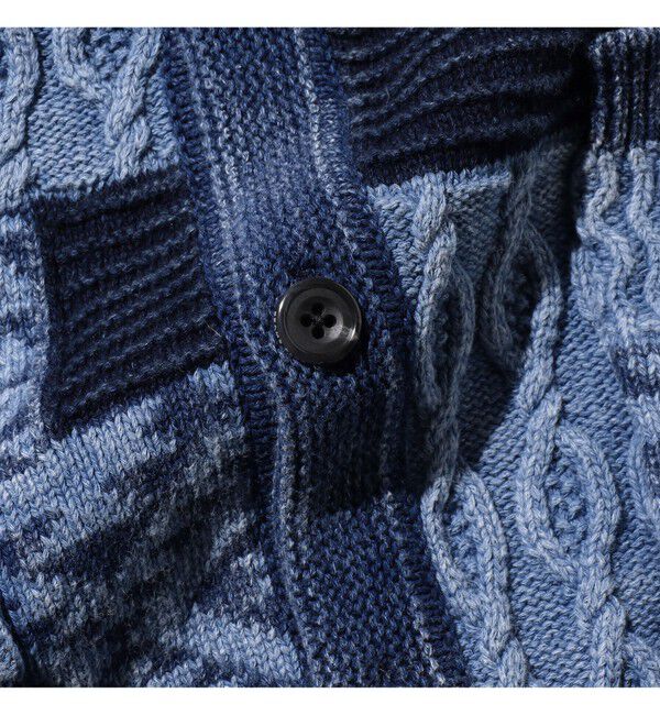 BEAMS PLUS「Indigo Vest」|ニット・セーター|