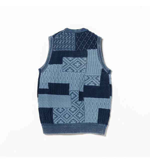 BEAMS PLUS「Indigo Vest」|ニット・セーター|