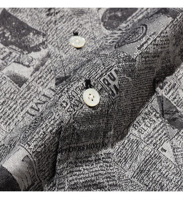 BEAMS PLUS「B.D. Pullover Classic-fit Newspaper Jacquard」|シャツ・ブラウス|