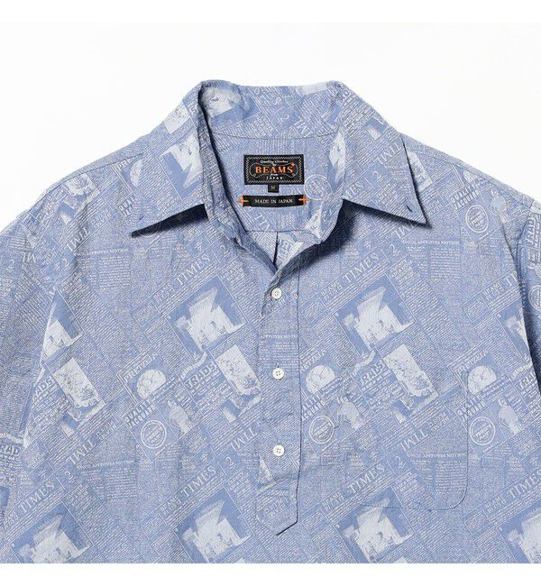 BEAMS PLUS「B.D. Pullover Classic-fit Newspaper Jacquard」|シャツ・ブラウス|