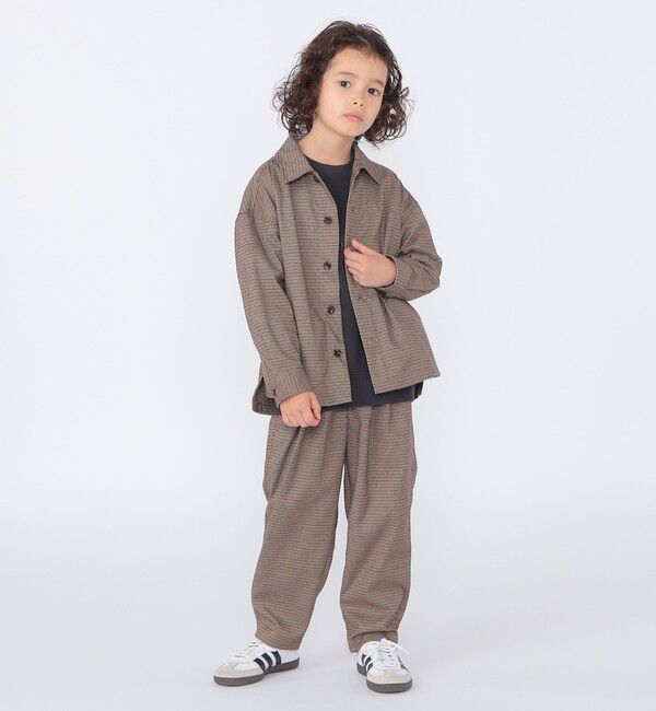 SHIPS KIDS「SHIPS KIDS:100～130cm / 千鳥柄 チェック シャツ アウター」|シャツ・ブラウス|