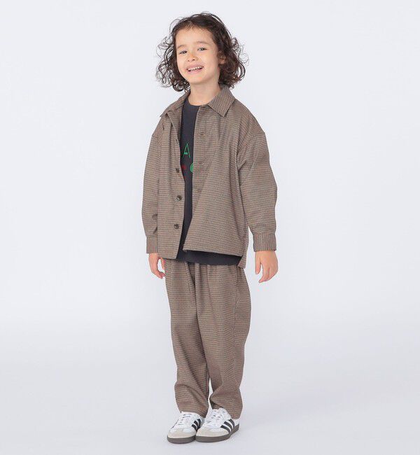 SHIPS KIDS「SHIPS KIDS:100～130cm / 千鳥柄 チェック シャツ アウター」|シャツ・ブラウス|