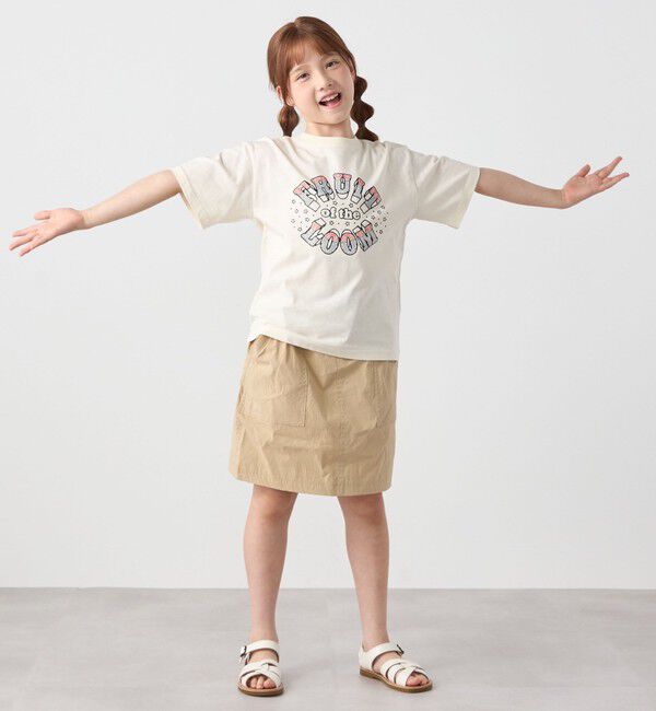 SHIPS any「FRUIT OF THE LOOM:〈洗濯機可能〉ロゴ プリント Tシャツ<KIDS>」|Tシャツ・カットソー|