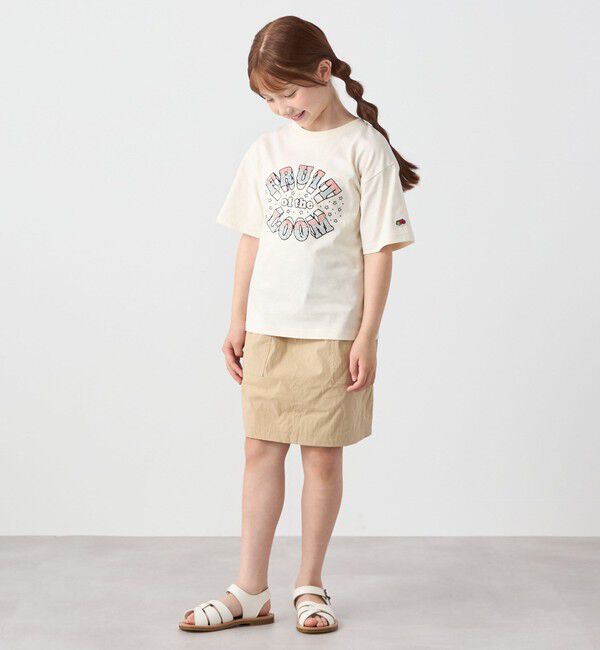 SHIPS any「FRUIT OF THE LOOM:〈洗濯機可能〉ロゴ プリント Tシャツ<KIDS>」|Tシャツ・カットソー|