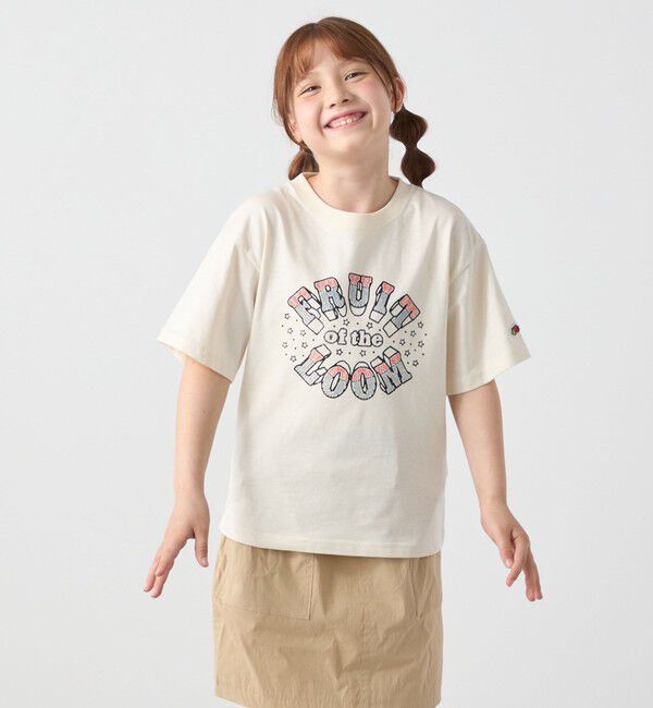SHIPS any「FRUIT OF THE LOOM:〈洗濯機可能〉ロゴ プリント Tシャツ<KIDS>」|Tシャツ・カットソー|