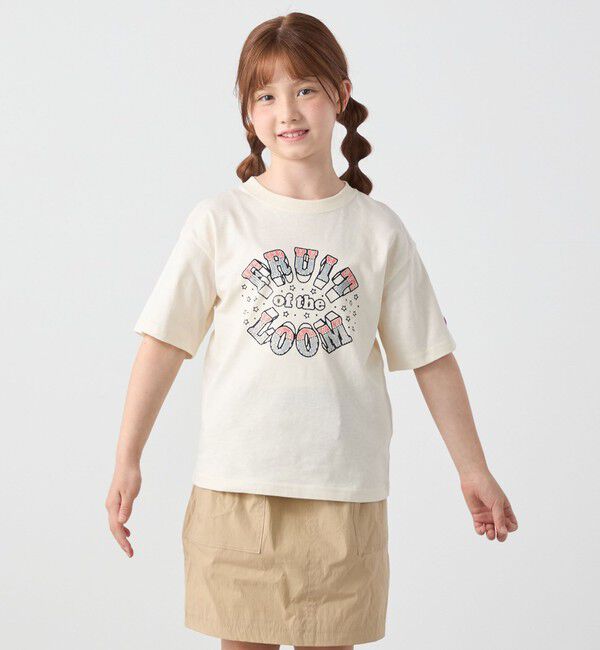 SHIPS any「FRUIT OF THE LOOM:〈洗濯機可能〉ロゴ プリント Tシャツ<KIDS>」|Tシャツ・カットソー|