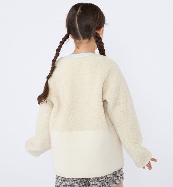 SHIPS KIDS「SHIPS KIDS:100～130cm/〈手洗い可能〉リバーシブル ボア ブルゾン」|ブルゾン・スタジャン|