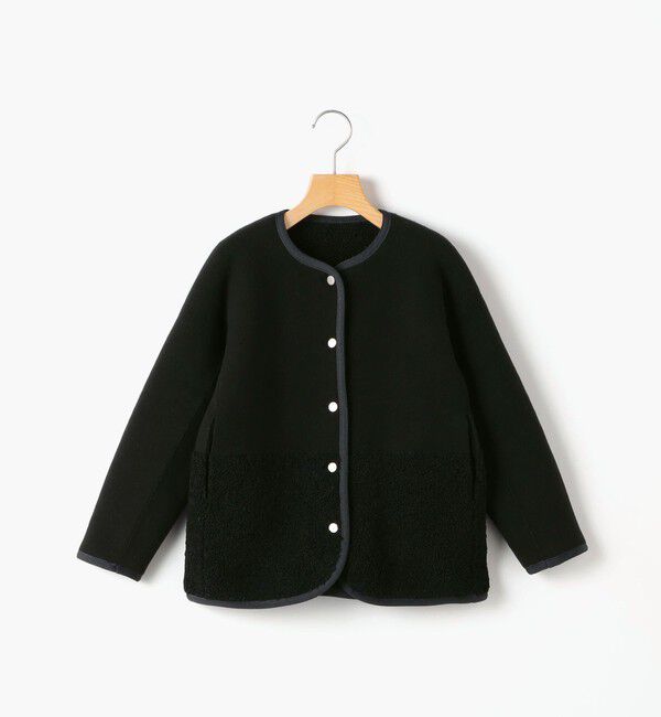 SHIPS KIDS「SHIPS KIDS:100～130cm/〈手洗い可能〉リバーシブル ボア ブルゾン」|ブルゾン・スタジャン|ネイビー