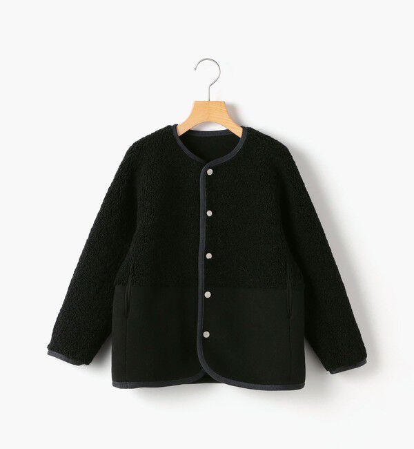 SHIPS KIDS「SHIPS KIDS:100～130cm/〈手洗い可能〉リバーシブル ボア ブルゾン」|ブルゾン・スタジャン|