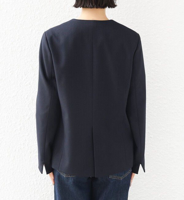 SHIPS for women「《予約》〈洗濯機可能〉FUNCTION ツイル ジャケット 26AW」|ノーカラージャケット|