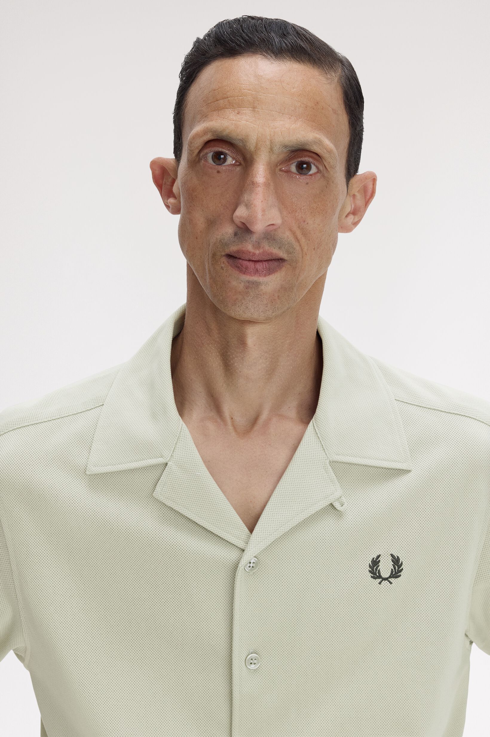 FRED PERRY 「Compress Mesh Revere Collar Shirt／メッシュオープンカラーシャツ」|シャツ・ブラウス|