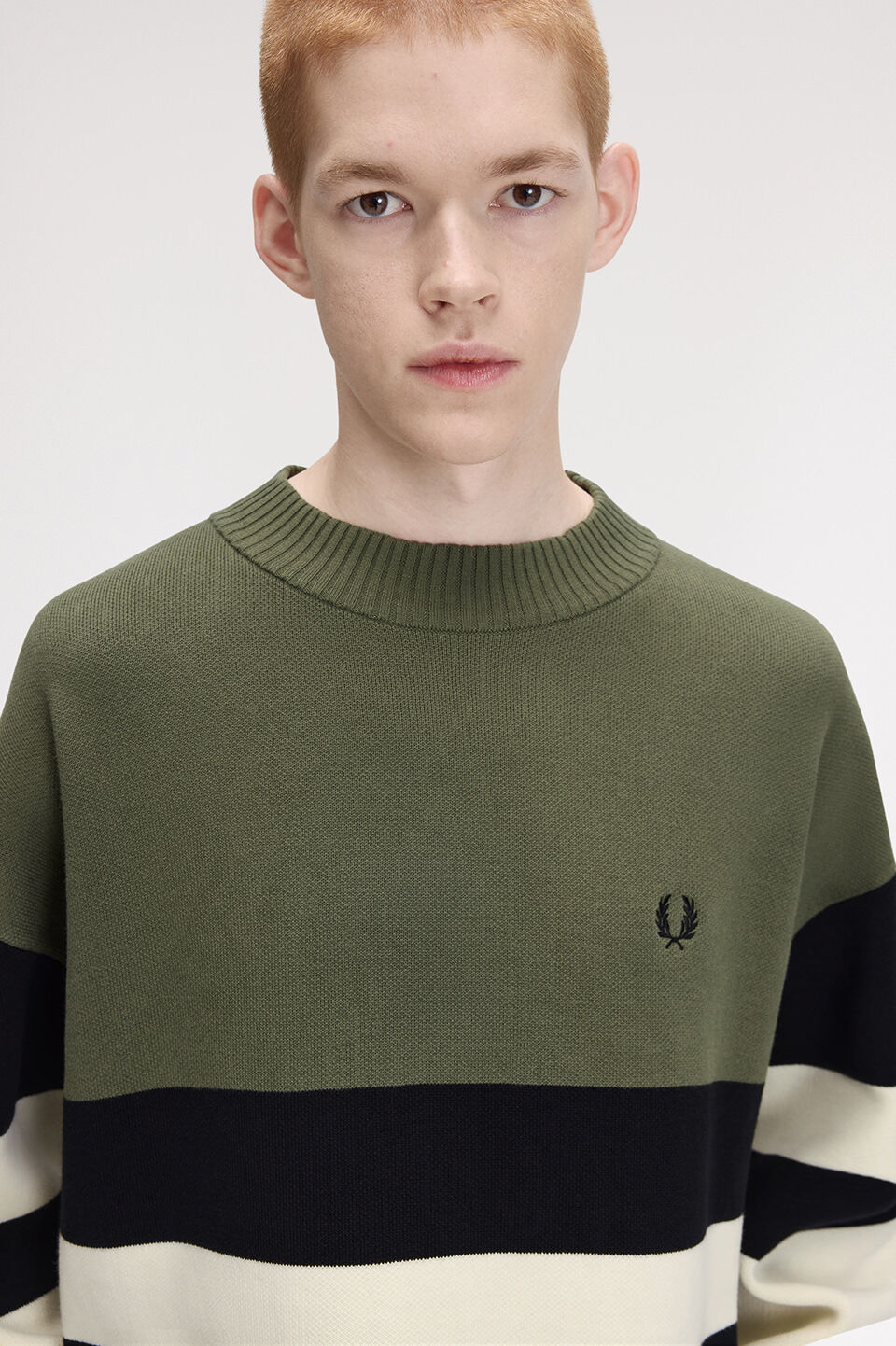 FRED PERRY 「FRED PERRY／Tipped Graphic Jumper／ティップドグラフィックジャンパー」|ニット・セーター|