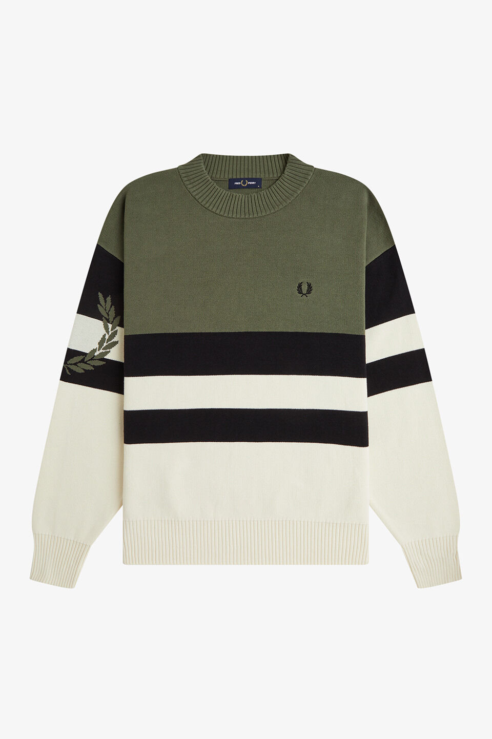 FRED PERRY 「FRED PERRY／Tipped Graphic Jumper／ティップドグラフィックジャンパー」|ニット・セーター|