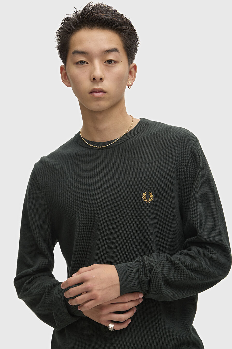 FRED PERRY 「FRED PERRY／Pique Stitch Jumper／ピケステッチニット」|Tシャツ・カットソー|