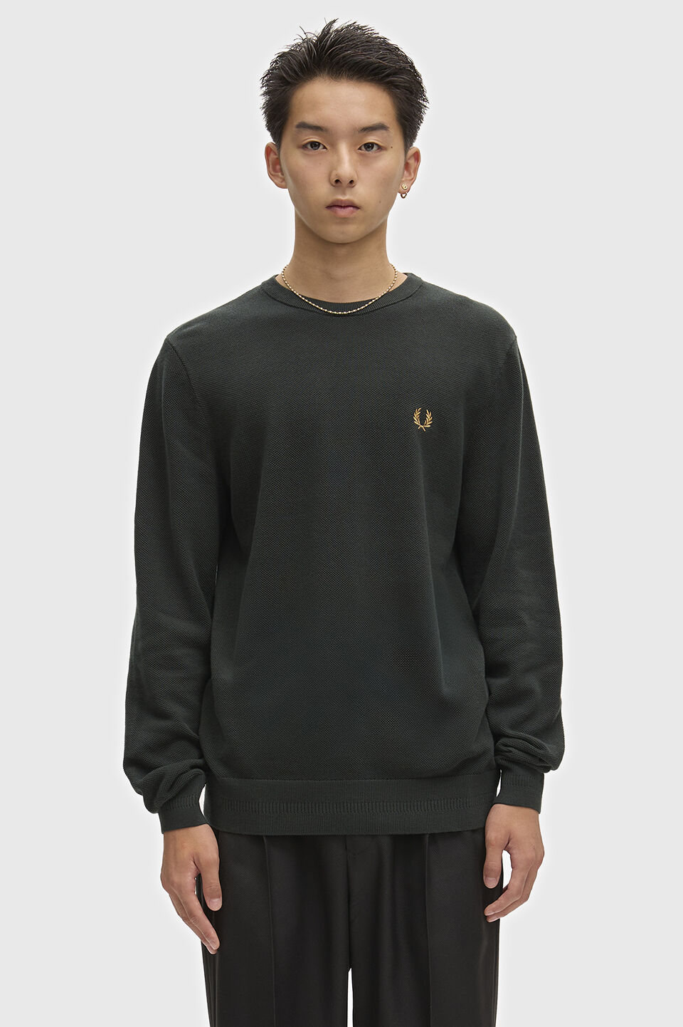 FRED PERRY 「FRED PERRY／Pique Stitch Jumper／ピケステッチニット」|Tシャツ・カットソー|