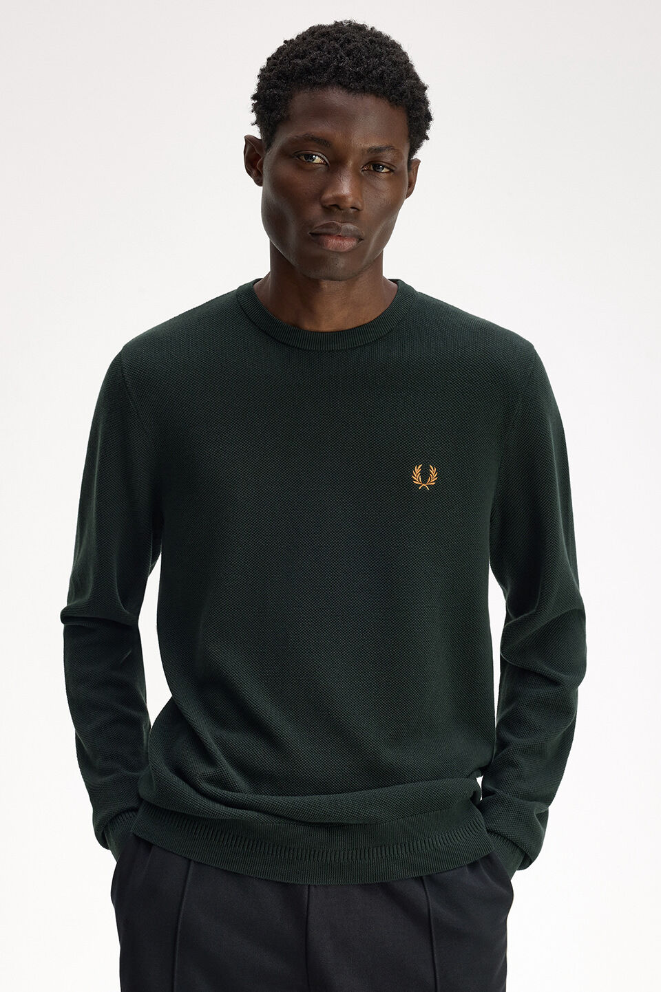 FRED PERRY 「FRED PERRY／Pique Stitch Jumper／ピケステッチニット」|Tシャツ・カットソー|