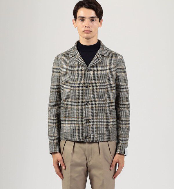 TOMORROWLAND BUYING WEAR「【別注】CARUSO ウールグレンチェック ショートブルゾン」|ブルゾン・スタジャン|