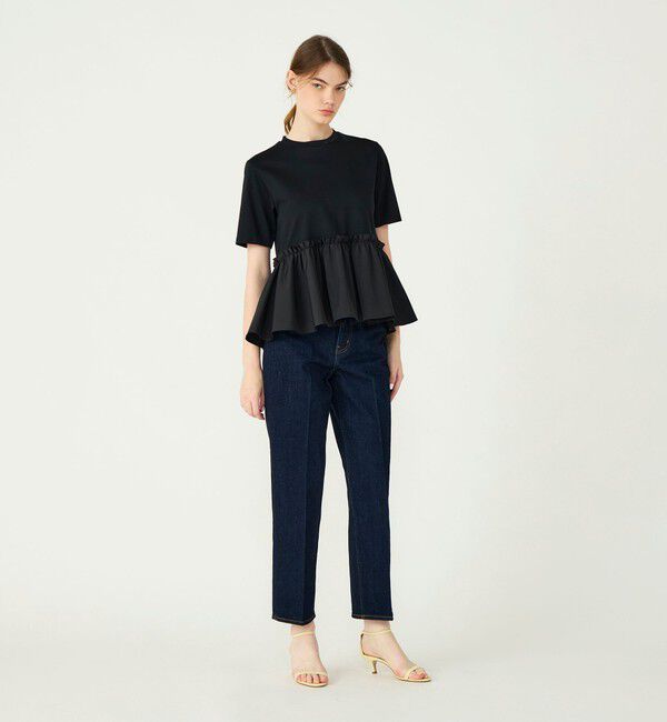 Ballsey「【WEB限定】ジャージーコンビ ペプラムプルオーバー」|Tシャツ・カットソー|