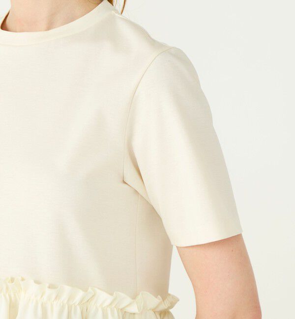 Ballsey「【WEB限定】ジャージーコンビ ペプラムプルオーバー」|Tシャツ・カットソー|
