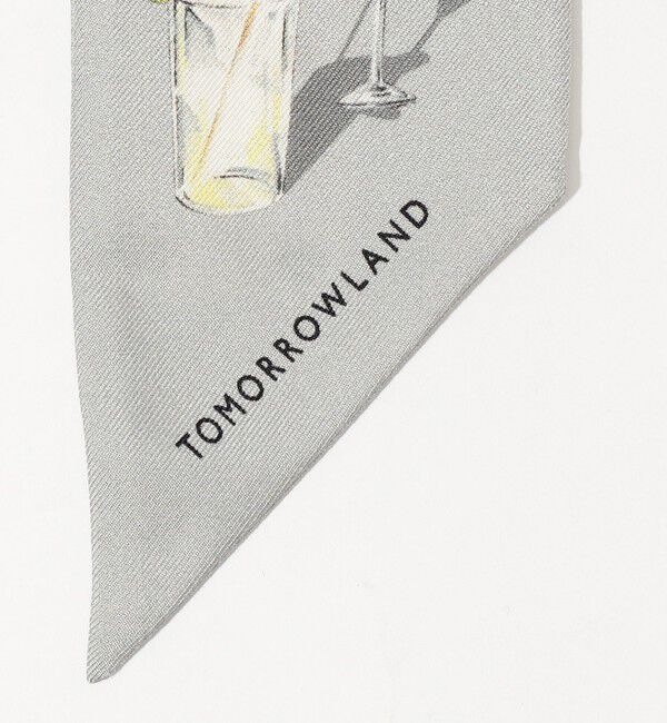 TOMORROWLAND GOODS「ATELIER TOMORROW COCKTAIL シルク ツイリースカーフ」|バンダナ・スカーフ|
