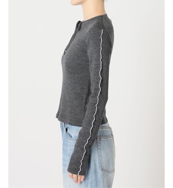 Plage「《予約》Girls Department Club FINE RIB MERROW SL トップス」|ニット・セーター|