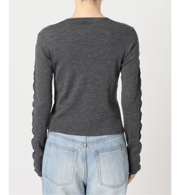 Plage「《予約》Girls Department Club FINE RIB MERROW SL トップス」|ニット・セーター|