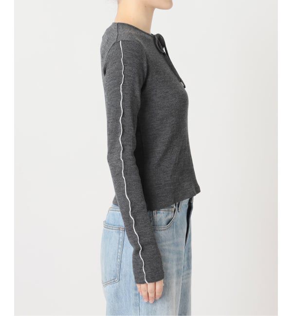 Plage「《予約》Girls Department Club FINE RIB MERROW SL トップス」|ニット・セーター|