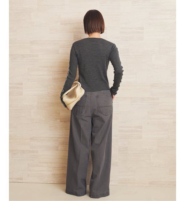 Plage「《予約》Girls Department Club FINE RIB MERROW SL トップス」|ニット・セーター|