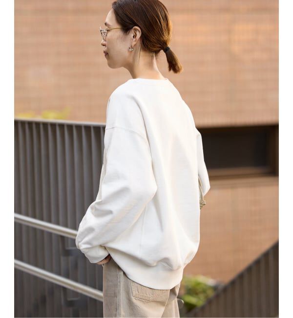 SLOBE IENA「《WEB限定/追加予約》フロッキープリントオーバースウェット」|スウェット・ジャージ|