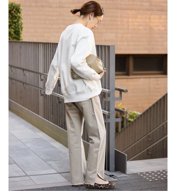 SLOBE IENA「《WEB限定/追加予約》フロッキープリントオーバースウェット」|スウェット・ジャージ|