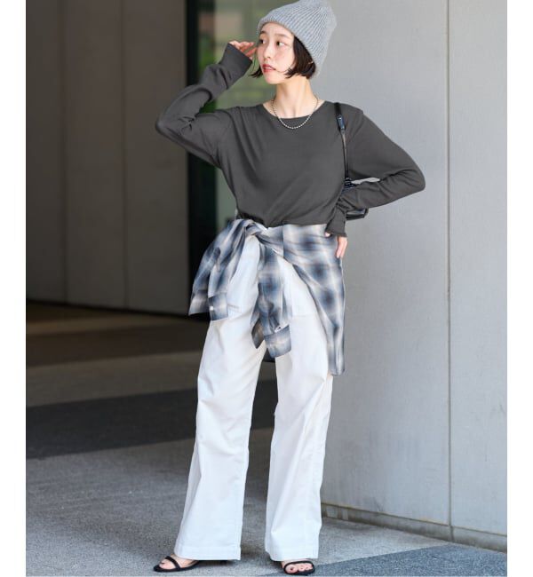 JOURNAL STANDARD relume「《追加2》ツイストシアーテレコロングTEE」|Tシャツ・カットソー|