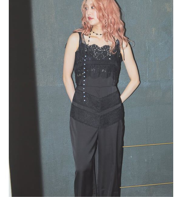JOURNAL STANDARD「【SALLY VINTAGE &times; JOURNAL STANDARD】SALLY LACE SALOPETTE」|オールインワン|