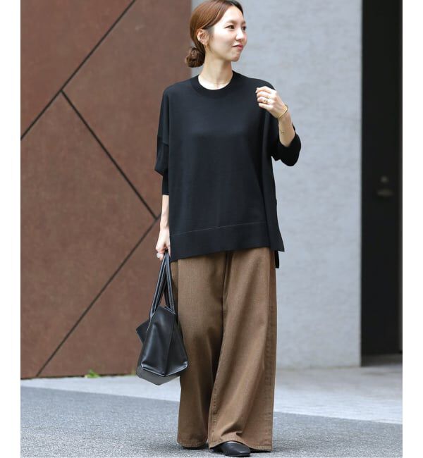 JOURNAL STANDARD relume「《追加予約 / 新色》BiellaYarnワイドクルーネックプルオーバー」|ニット・セーター|