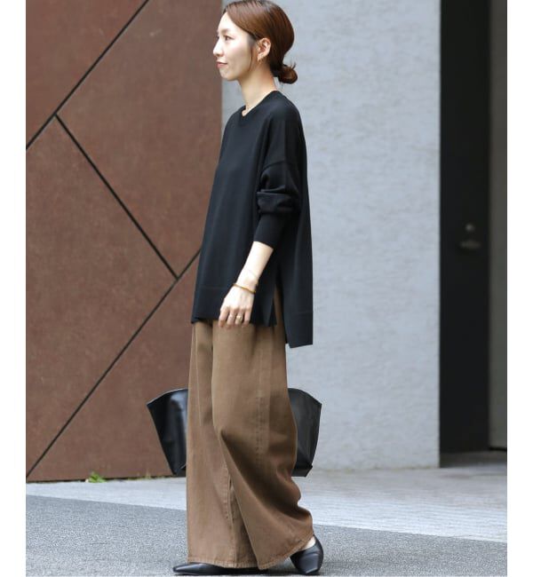 JOURNAL STANDARD relume「《追加予約 / 新色》BiellaYarnワイドクルーネックプルオーバー」|ニット・セーター|