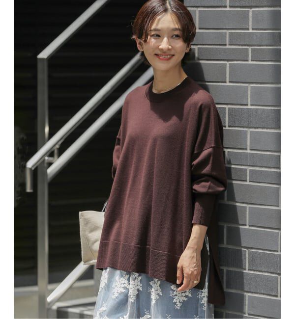 JOURNAL STANDARD relume「《追加予約 / 新色》BiellaYarnワイドクルーネックプルオーバー」|ニット・セーター|