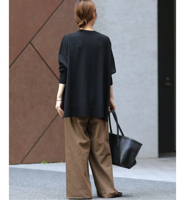 JOURNAL STANDARD relume「《追加予約 / 新色》BiellaYarnワイドクルーネックプルオーバー」|ニット・セーター|