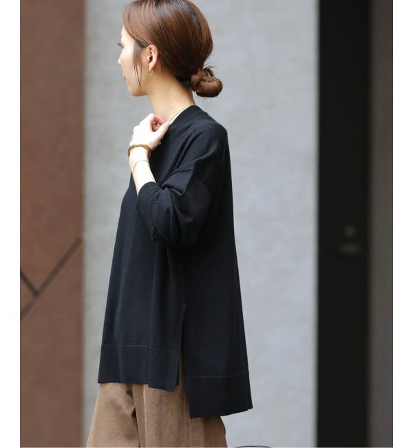 JOURNAL STANDARD relume「《追加予約 / 新色》BiellaYarnワイドクルーネックプルオーバー」|ニット・セーター|